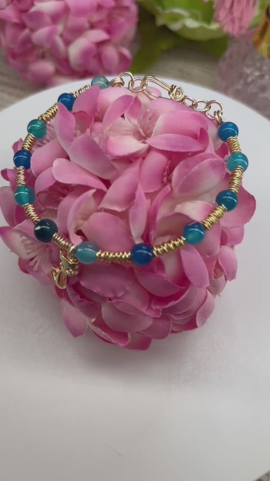 Colección: Ecos De La Esencia ( Pulsera # 2 Mar Y Gracia)